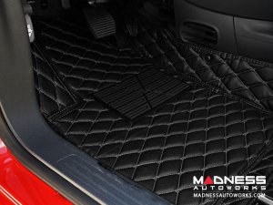 Mercedes Benz CLA Floor Liner Set - Black w/ Black Stitching